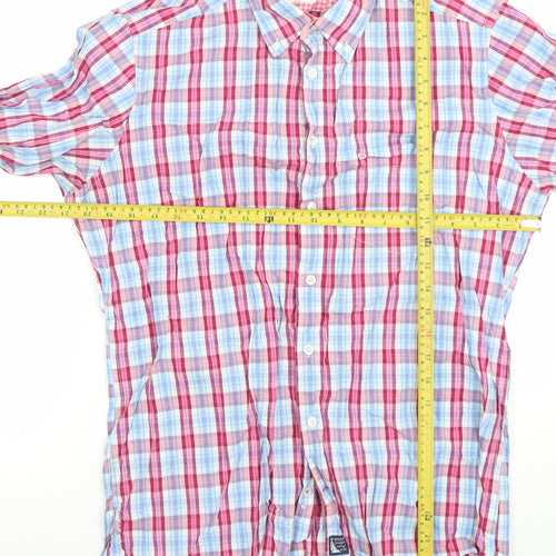 Olymp Men’s Multicoloured Check Long Sleeve Cotton Dress Shirt L