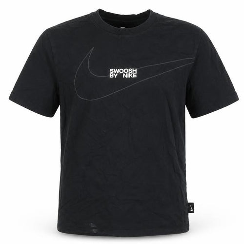 Nike Men Black Cotton Graphic Sports T-Shirt M
