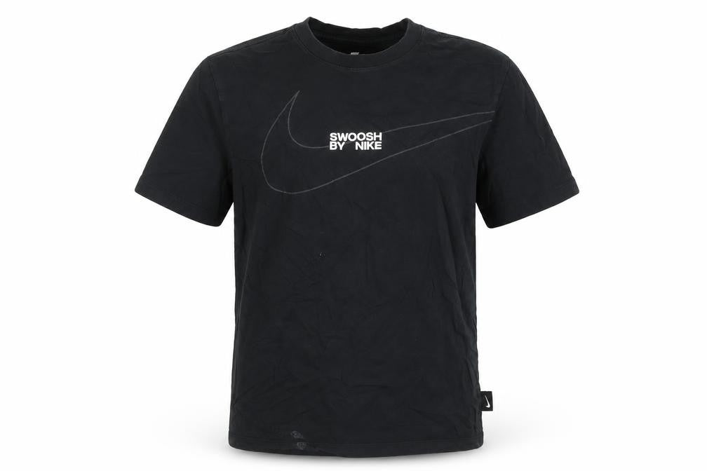 Nike Men Black Cotton Graphic Sports T-Shirt M