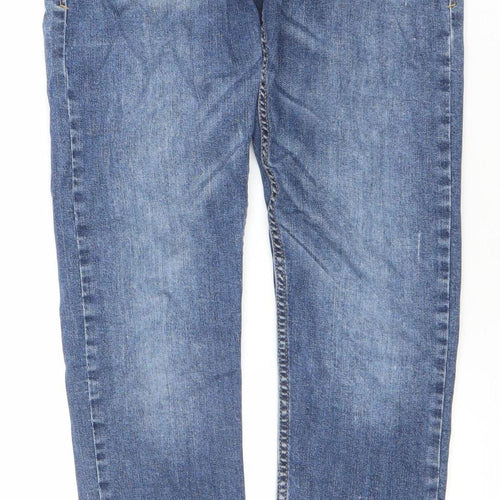 Tom Tailor Denim Men's Blue Slim Straight Jeans Medium Wash 32/34