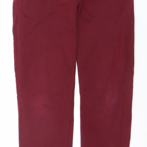 Hunter Boys Red Jogger Trousers 10-11 Years Cotton Blend Fleece Sweatpants
