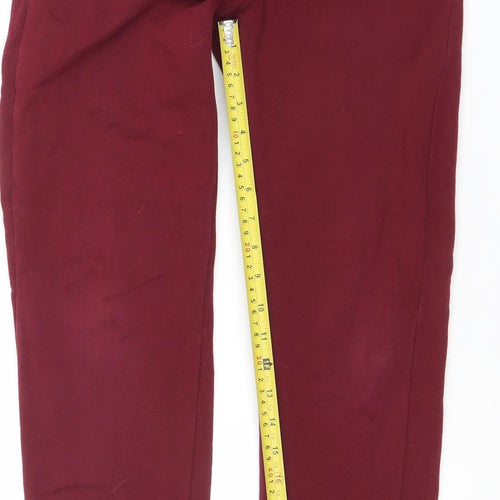 Hunter Boys Red Jogger Trousers 10-11 Years Cotton Blend Fleece Sweatpants