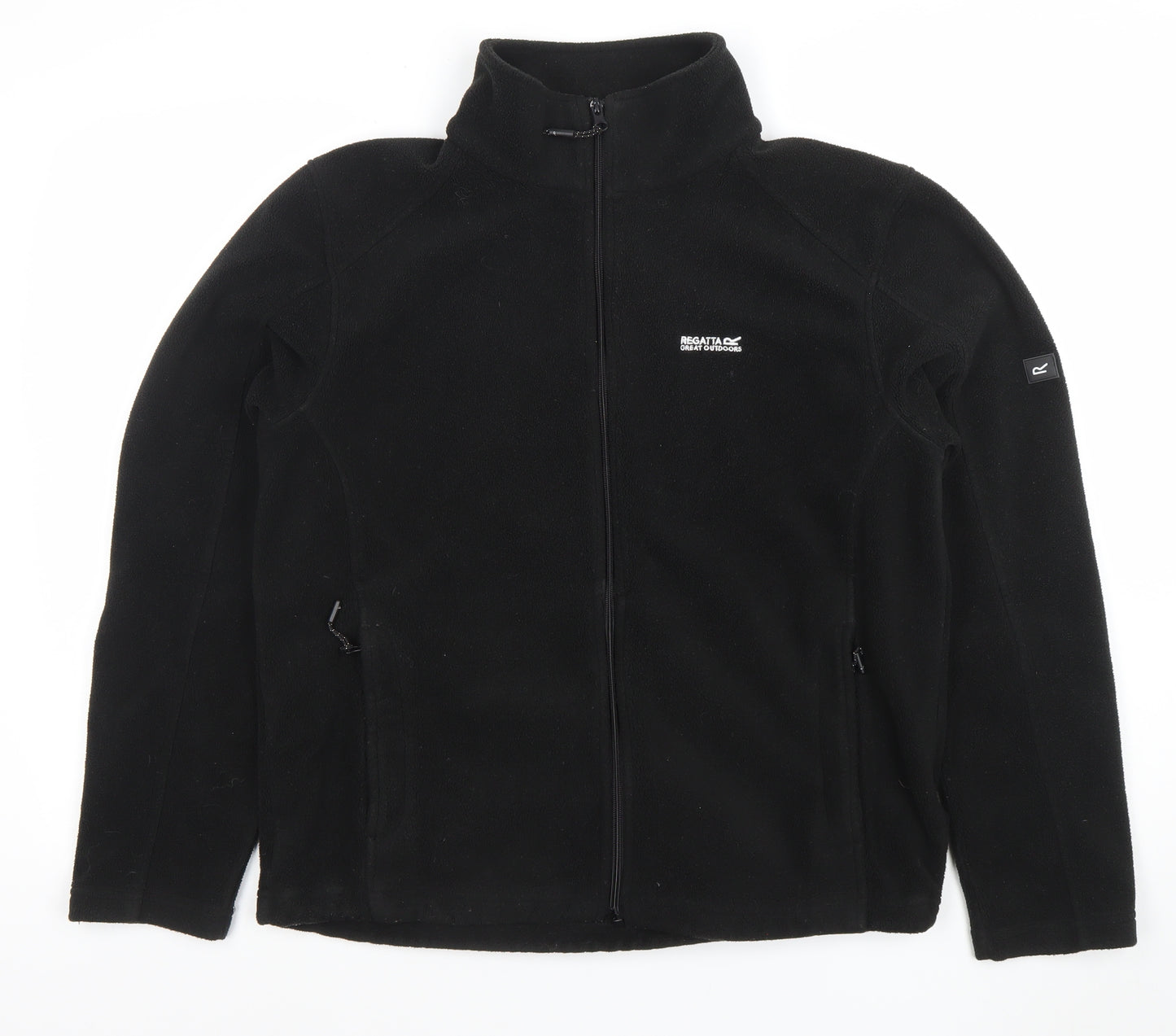 Regatta Men’s Black Fleece Full Zip Jacket Size M Outdoor Hiking
