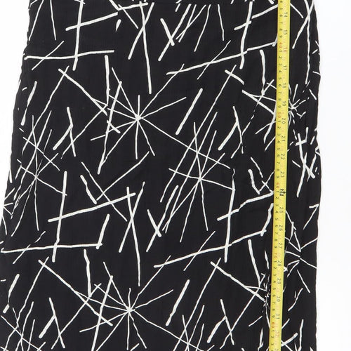 Windsmoor Women’s Black Geometric Sleeveless Sheath Dress Size 16