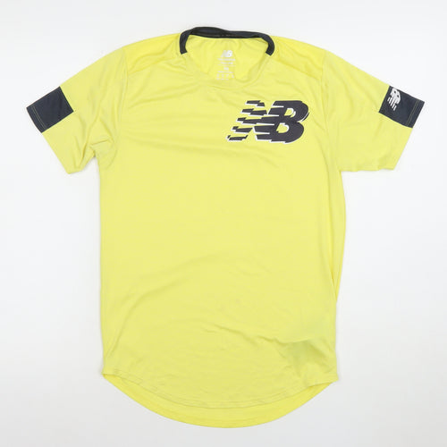 New Balance Men's Yellow XS Athletic Running T-Shirt