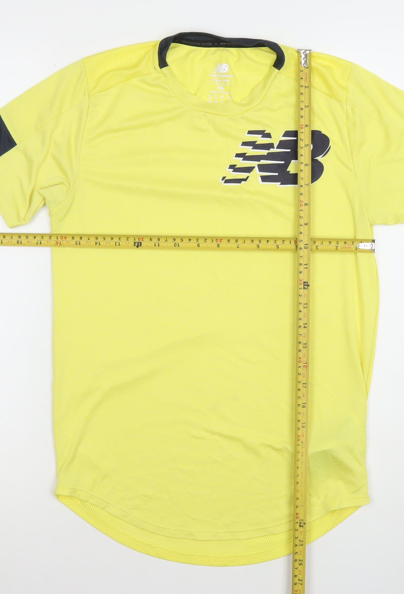 New Balance Men's Yellow XS Athletic Running T-Shirt