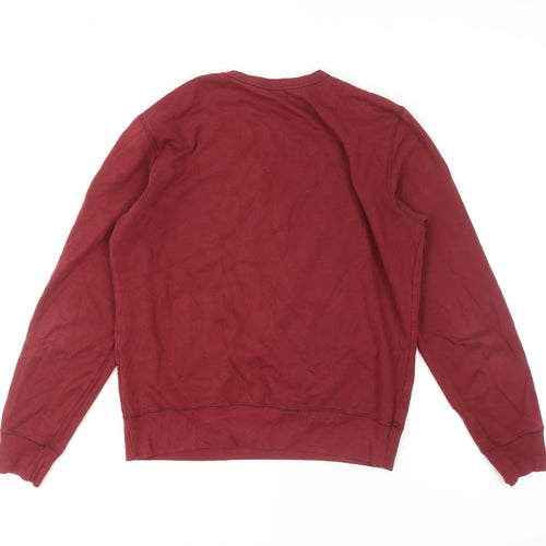 Champion Men's Red Crew Neck Pullover Sweatshirt Size S