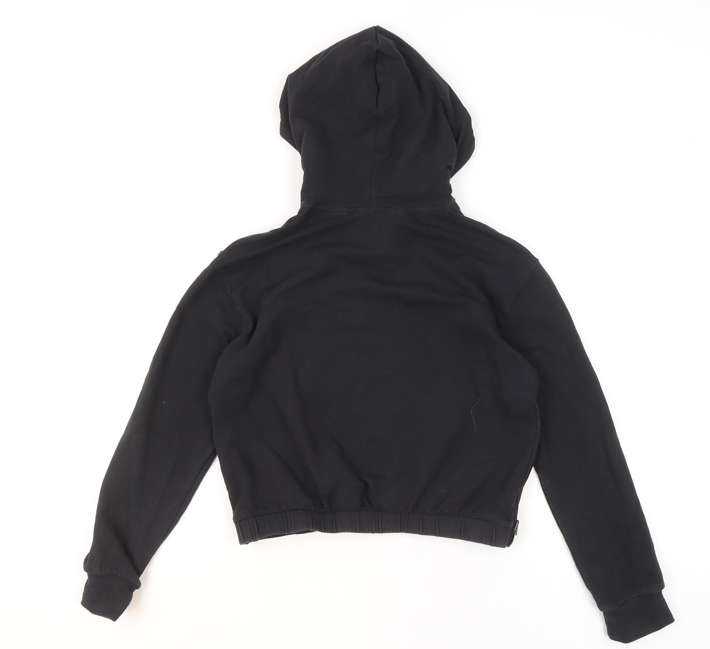 Adidas Girls Black Hoodie 11-12 Years Pullover Sportswear Cotton Blend