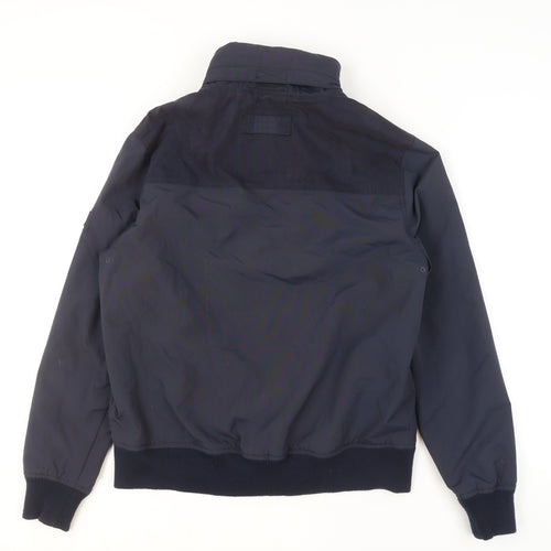 FatFace Men's Blue Bomber Jacket M Regular Fit Windproof Casual