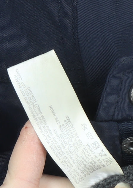 FatFace Men's Blue Bomber Jacket M Regular Fit Windproof Casual