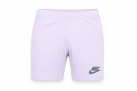 Nike Girls Purple Biker Shorts 6-7 Years Stretch Cotton Blend Activewear