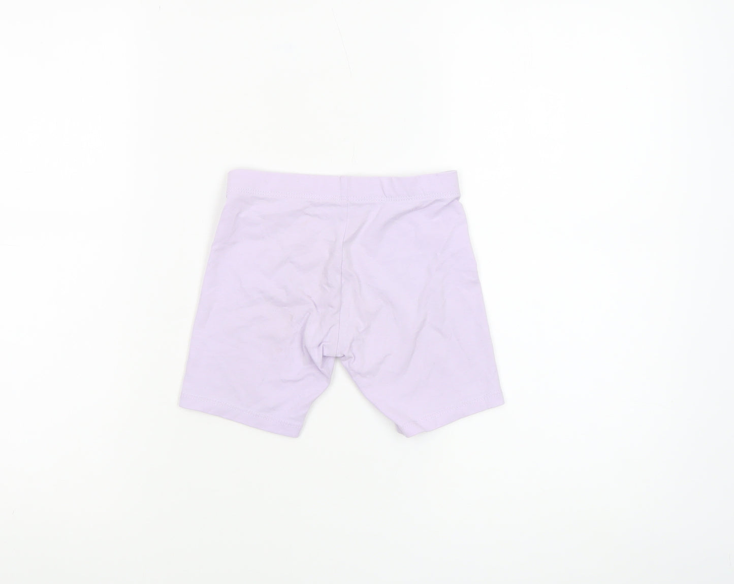 Nike Girls Purple Biker Shorts 6-7 Years Stretch Cotton Blend Activewear