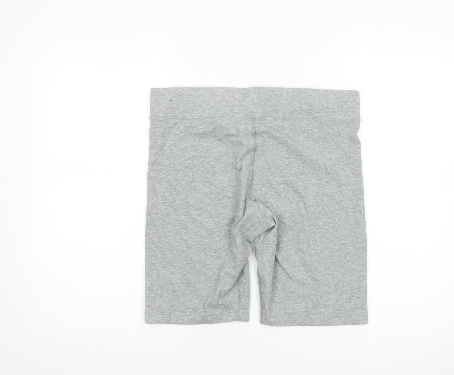 Nike Womens Grey Biker Activewear Shorts L Stretch Slim Fit