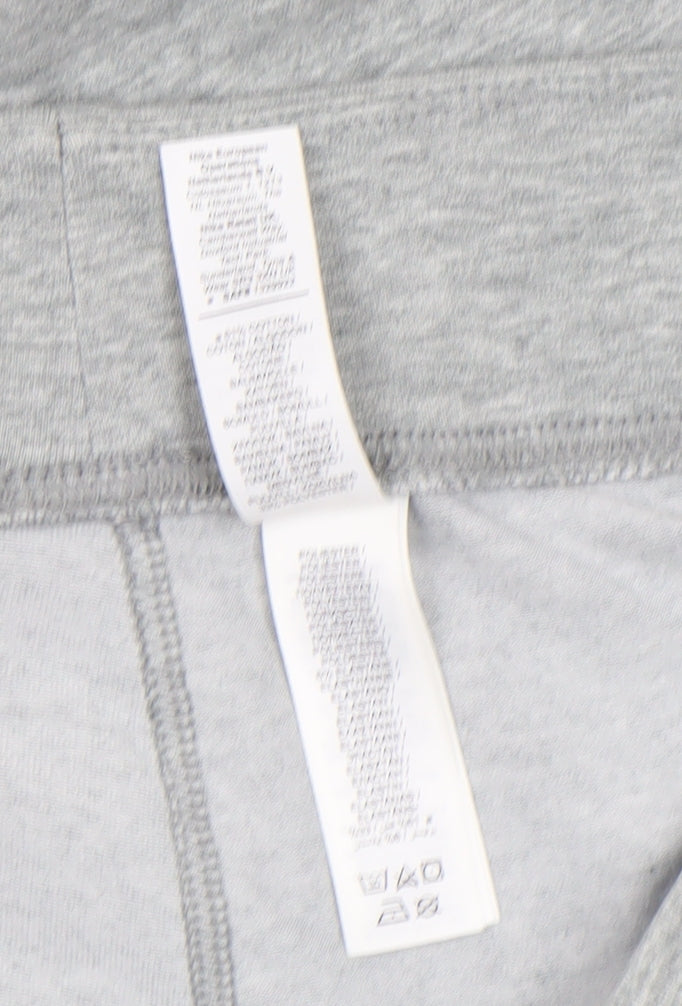 Nike Womens Grey Biker Activewear Shorts L Stretch Slim Fit