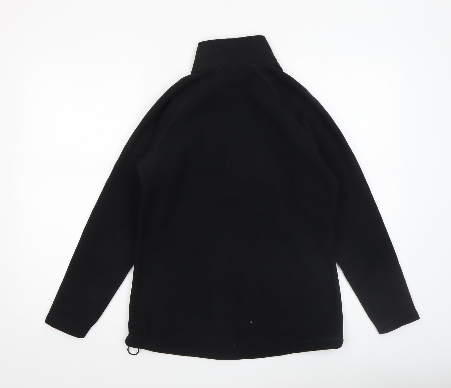 Clad Women’s Black Fleece 1/4 Zip Pullover Sweatshirt Size 8