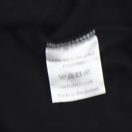 Clad Women’s Black Fleece 1/4 Zip Pullover Sweatshirt Size 8