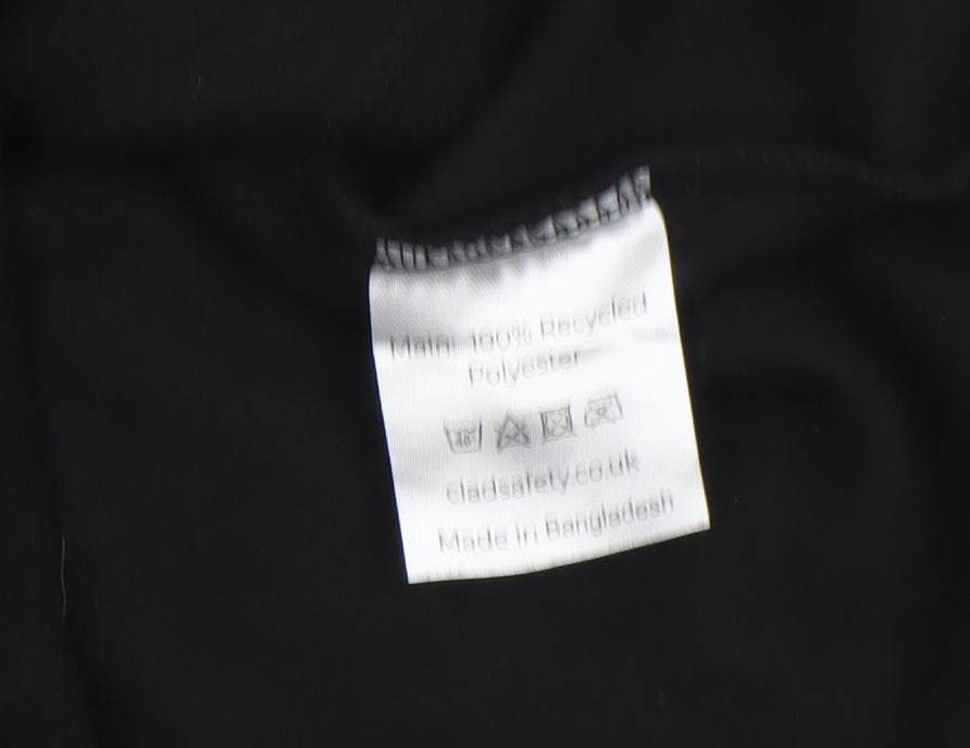 Clad Women’s Black Fleece 1/4 Zip Pullover Sweatshirt Size 8
