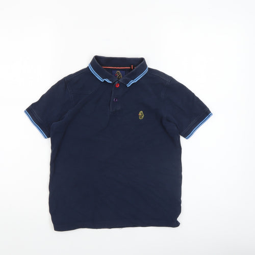 Luke Junior Boys Blue 8-9 Years Polo Shirt Cotton Short Sleeve