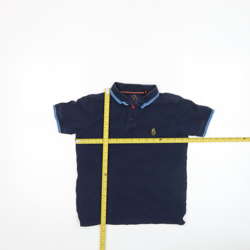 Luke Junior Boys Blue 8-9 Years Polo Shirt Cotton Short Sleeve
