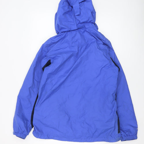 Regatta Great Outdoors Women Blue Waterproof Hooded Rain Jacket UK 12