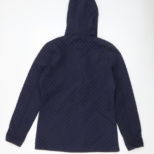 Voi Jeans Co. Women's Blue Quilted Hooded Jacket Size 12