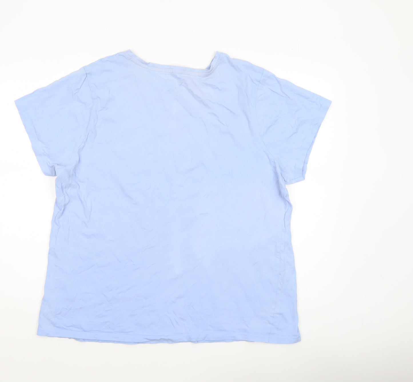Disney Women’s Blue Stitch Nightshirt XL T-Shirt Style Cotton