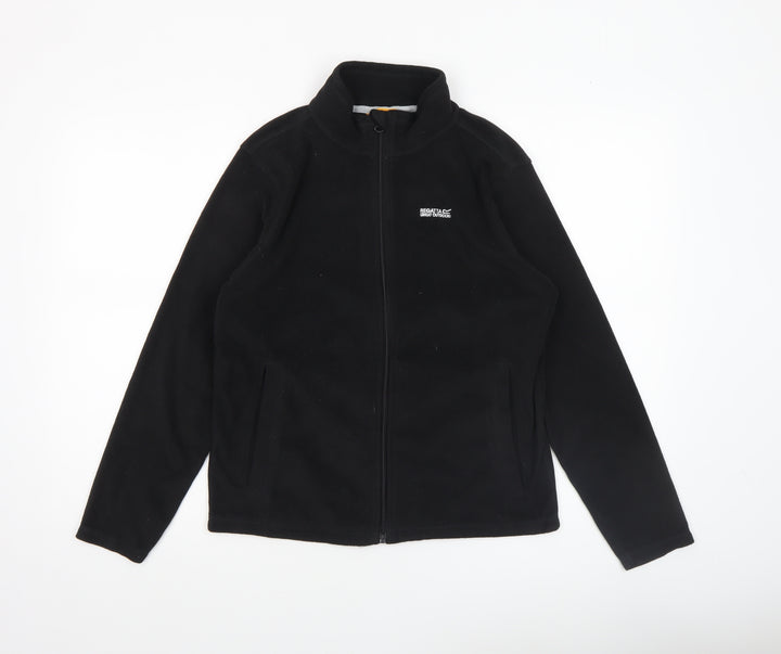Regatta Boys Black Fleece Full Zip Jacket 14 Years Warm Lightweight Outdoor
