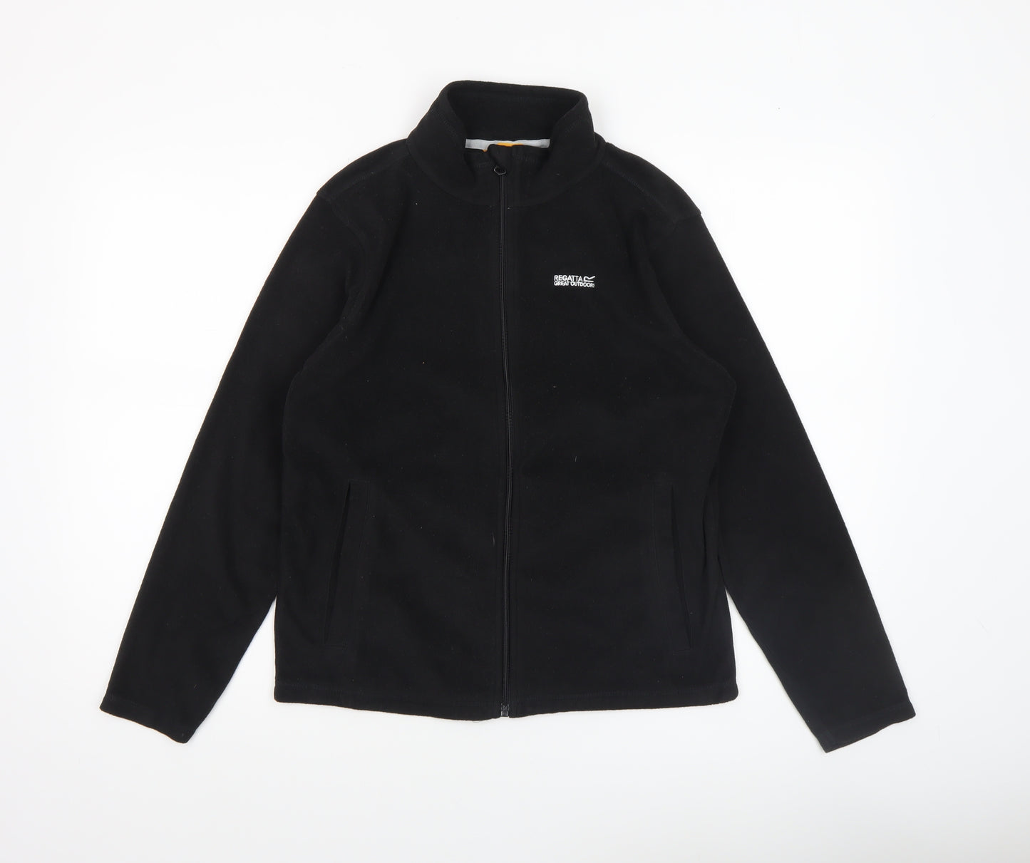 Regatta Boys Black Fleece Full Zip Jacket 14 Years Warm Lightweight Outdoor