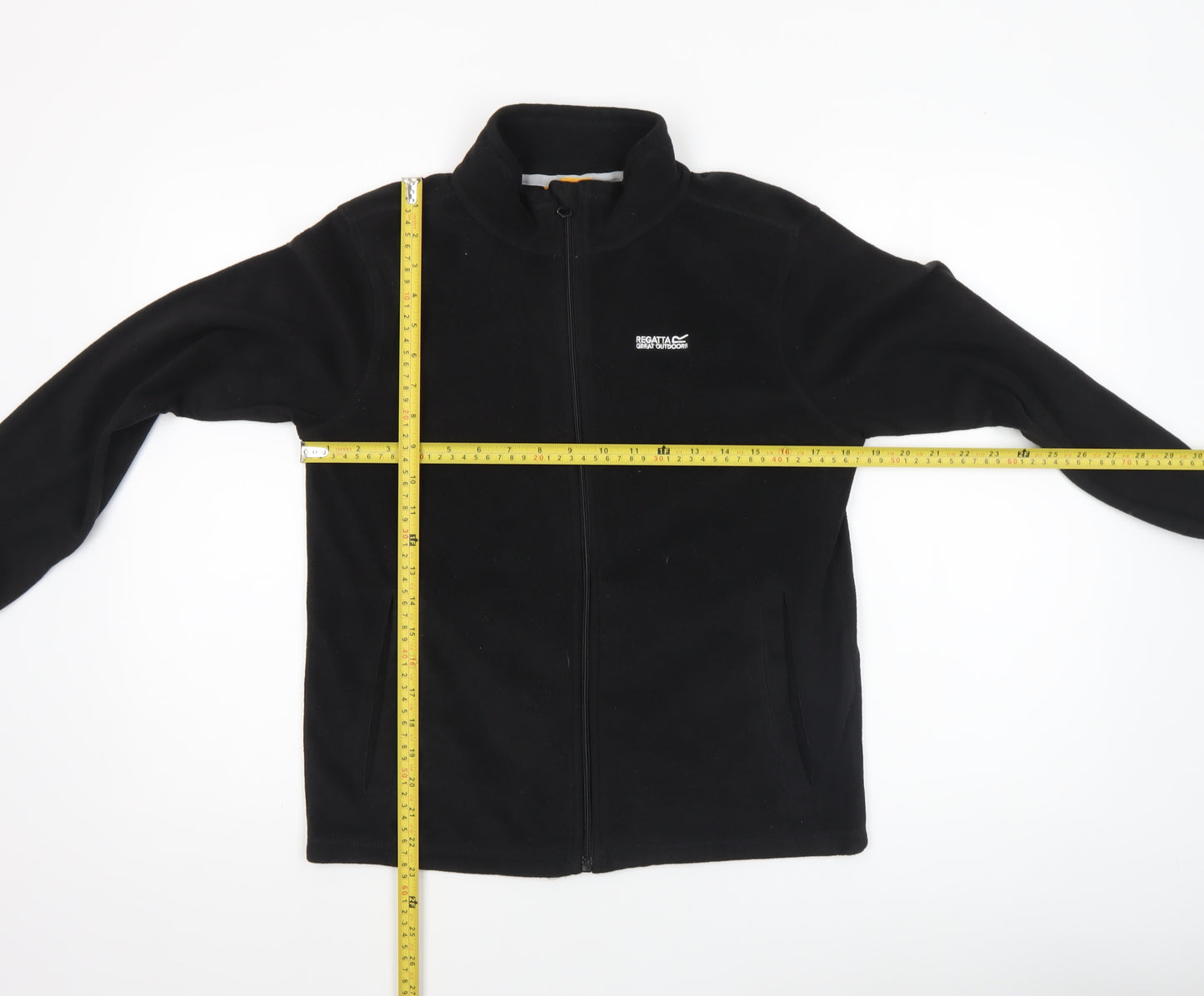 Regatta Boys Black Fleece Full Zip Jacket 14 Years Warm Lightweight Outdoor