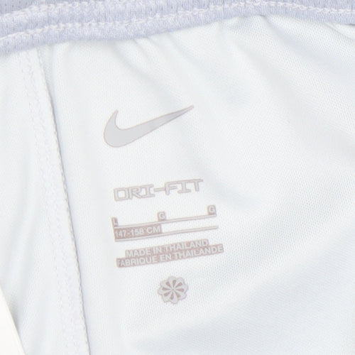 Nike Boys Grey FC Barcelona Dri-FIT Football Shorts Size 12 Years