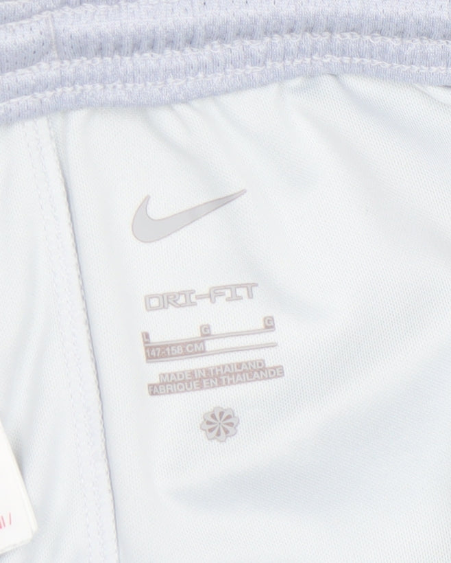 Nike Boys Grey FC Barcelona Dri-FIT Football Shorts Size 12 Years