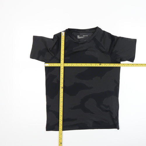 Under Armour Boys Black Camouflage Short Sleeve T-Shirt Size M