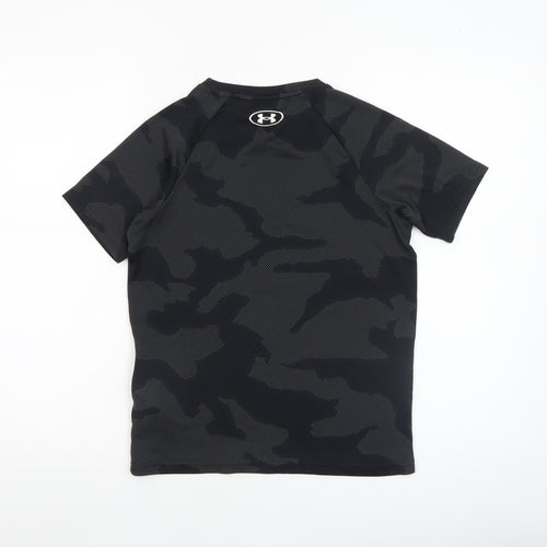 Under Armour Boys Black Camouflage Short Sleeve T-Shirt Size M