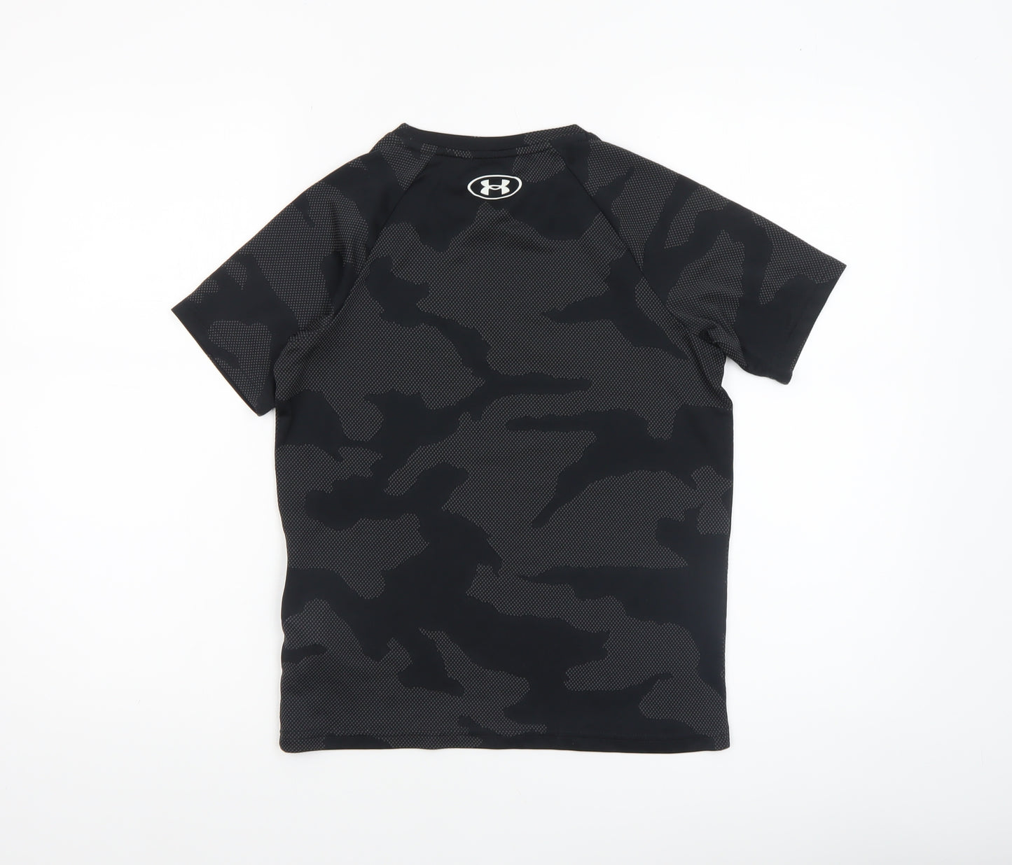 Under Armour Boys Black Camouflage Short Sleeve T-Shirt Size M