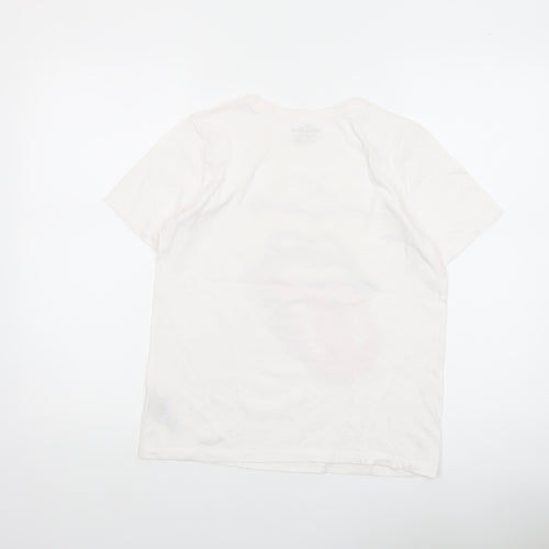 The Rolling Stones Girls White 14-15 Years Graphic Logo Cotton T-Shirt