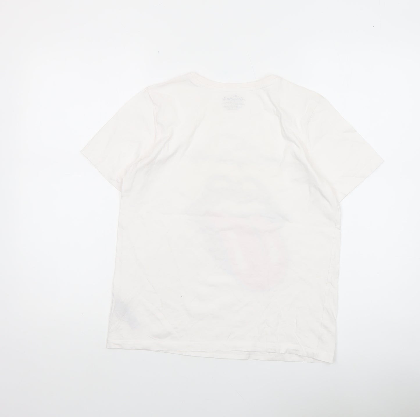 The Rolling Stones Girls White 14-15 Years Graphic Logo Cotton T-Shirt