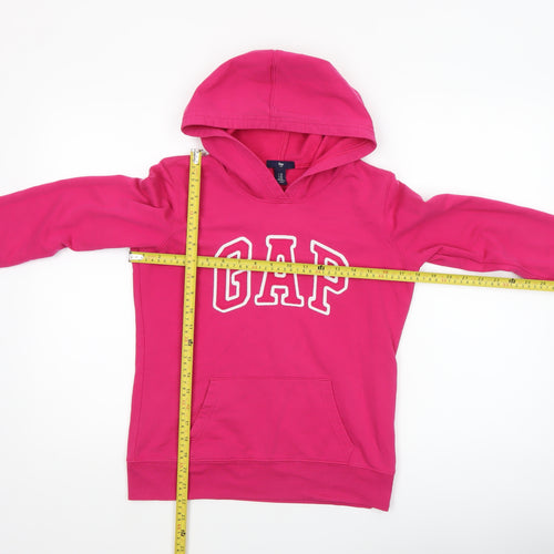 GAP Womens Pink Pullover Hoodie XS Cotton Blend Casual Sweatshirt
