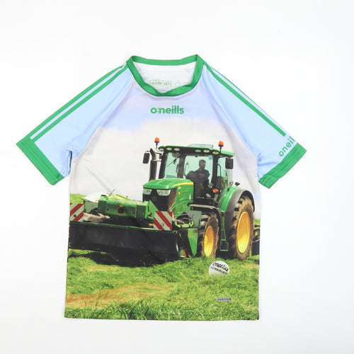 O'Neills Boys Multicoloured 10-11 Years Tractor Graphic Polyester T-Shirt