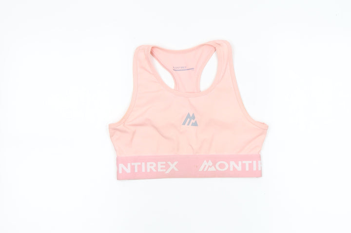 Montirex Women Pink Sports Bra Racerback Medium Support Activewear