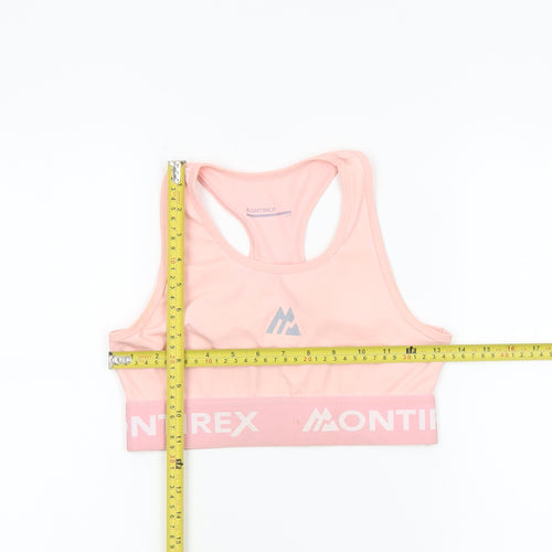 Montirex Women Pink Sports Bra Racerback Medium Support Activewear