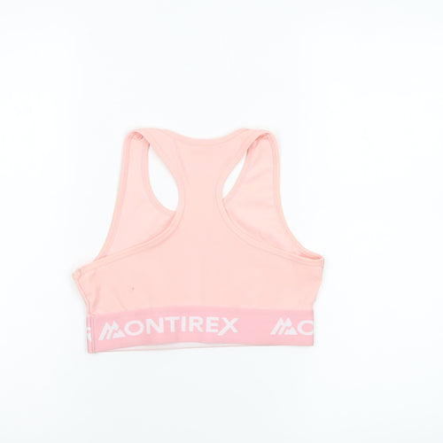 Montirex Women Pink Sports Bra Racerback Medium Support Activewear