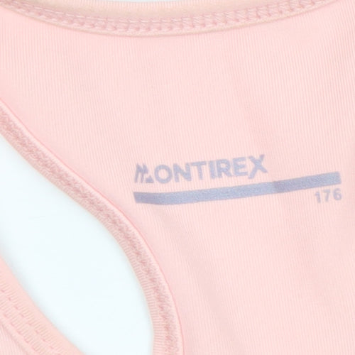 Montirex Women Pink Sports Bra Racerback Medium Support Activewear