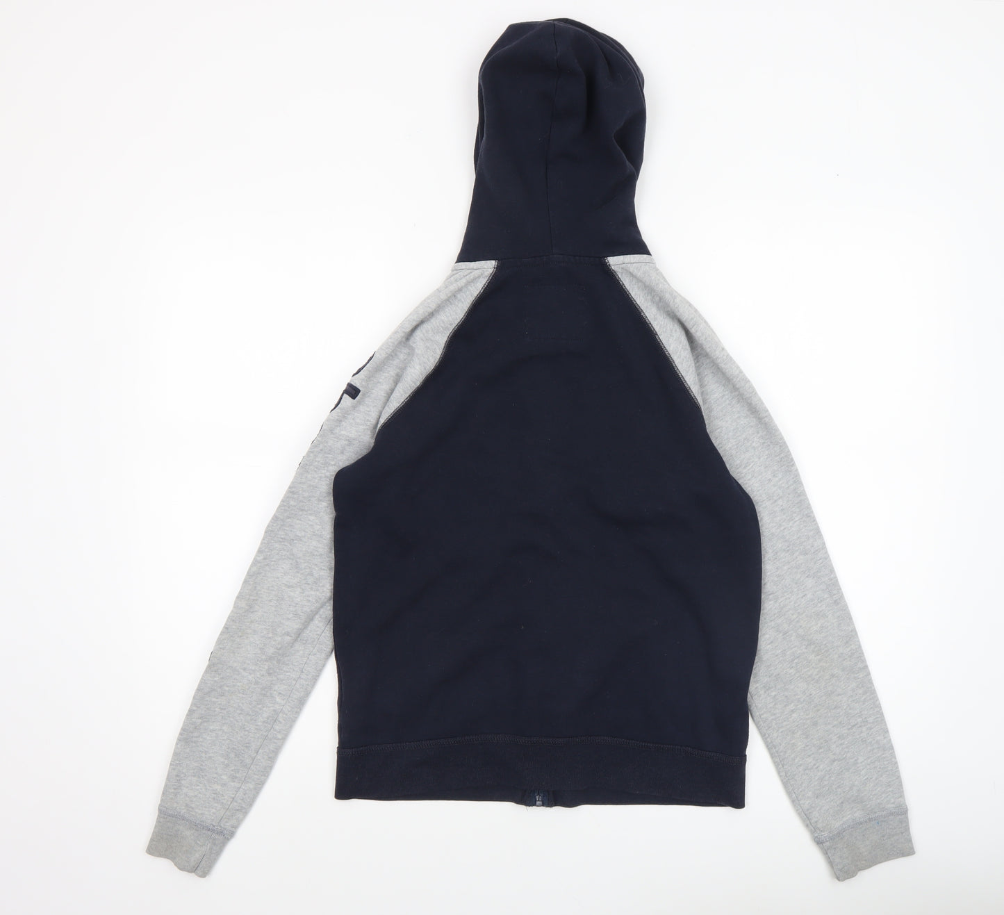 Abercrombie Kids Boys Blue Full Zip Hoodie 13-14 Years Logo Fleece