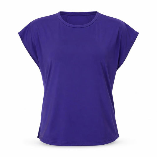 Dunnes Stores Women Purple Activewear T-Shirt Size S Lightweight Stretch Top
