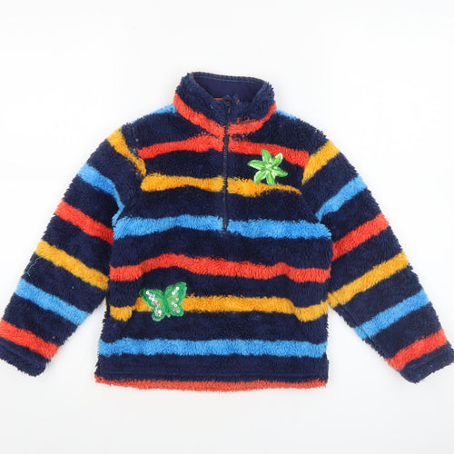 Mountain Warehouse Girls Multicoloured 5-6 Years Fleece Pullover Sweatshirt