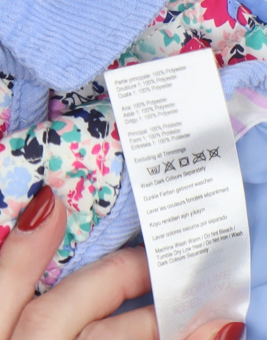Joules Unisex Baby Multicoloured Quilted Floral Jacket 0-3 Months
