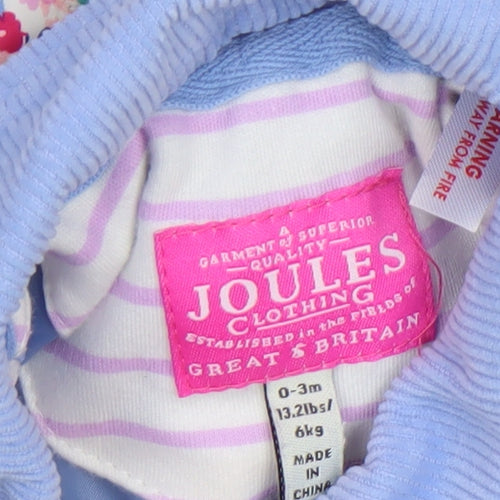 Joules Unisex Baby Multicoloured Quilted Floral Jacket 0-3 Months