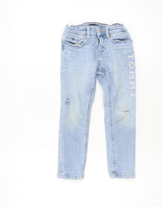 Tommy Hilfiger Boys Light Blue Slim Fit Skinny Jeans 4 Years