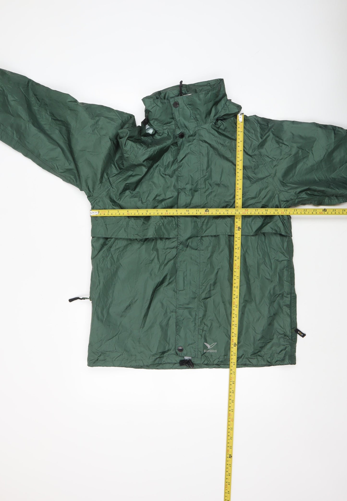 Rainbird Men's Green S Waterproof Hooded Rain Jacket Outdoor Coat