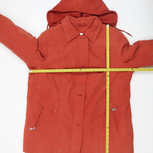 Cotswold Collections Women's Red Hooded Parka Coat Size 18